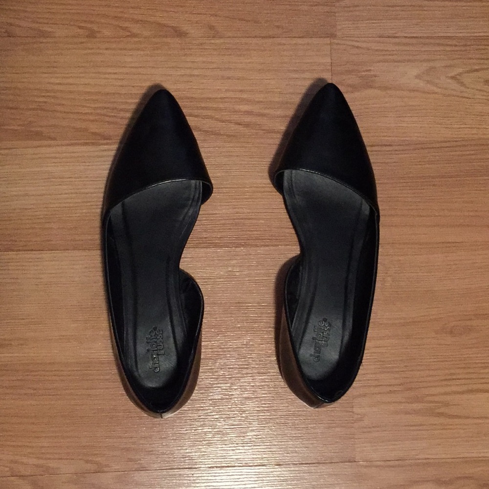 Black Slip On Flats